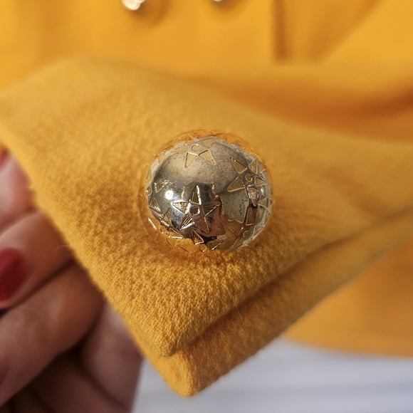 Celine Yellow Double-Breasted Wool Jacket - Picture 2 of 3